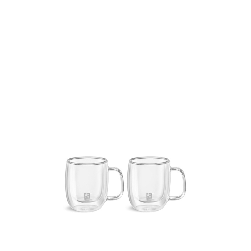 Sorrento Double Walled Espresso Glasses with Handle Set of 2