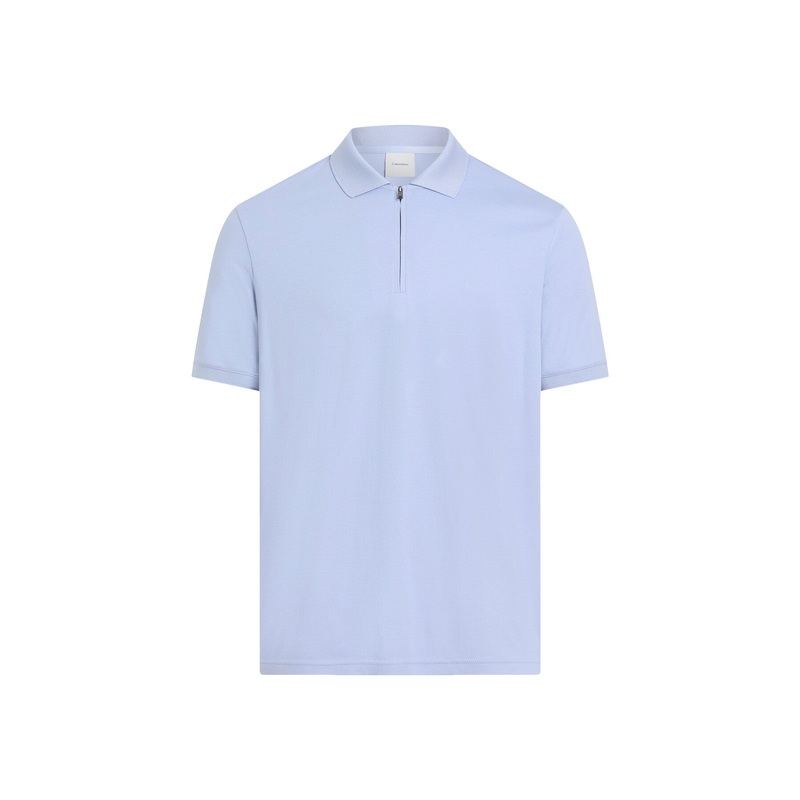 Zip Neck Short Sleeve Polo Shirt