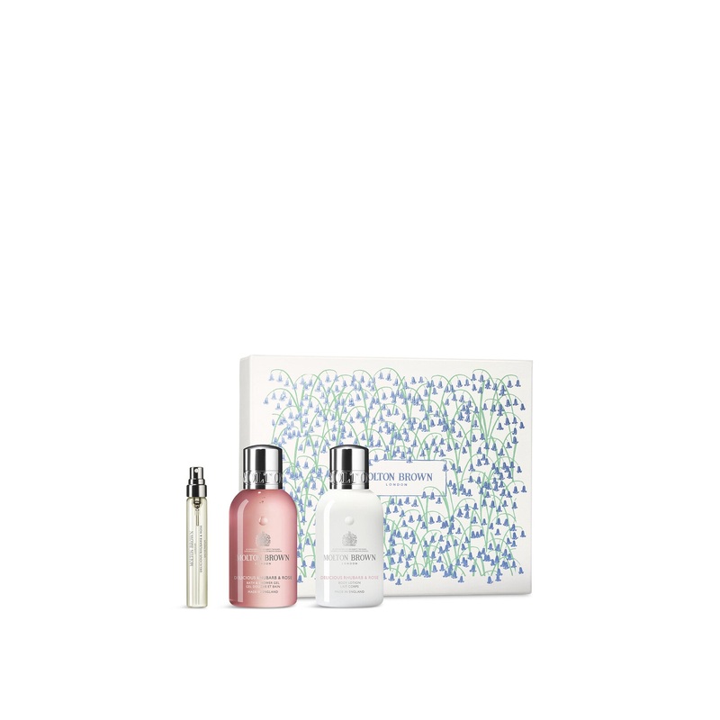 Delicious Rhubarb & Rose Travel Gift Set