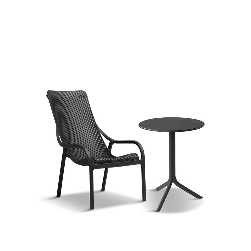 NET LOUNGE CHAIR (PACK OF 2)- ANTHRACITE