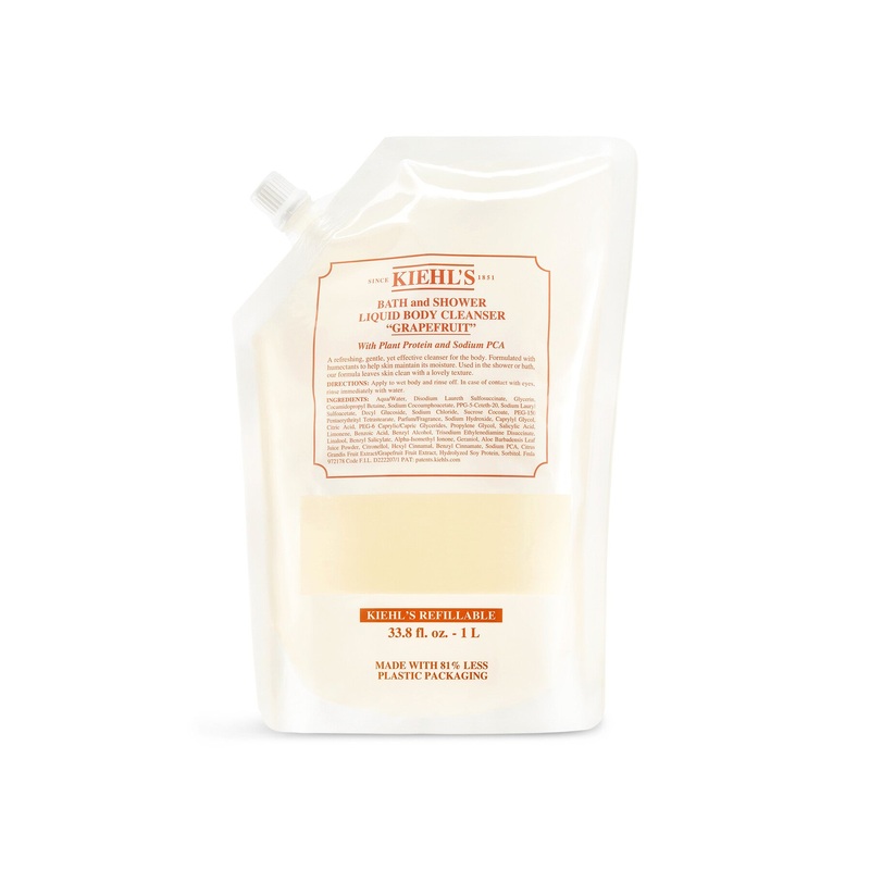 Refillable Bath and Shower Liquid Body Cleanser Grapefruit 1L
