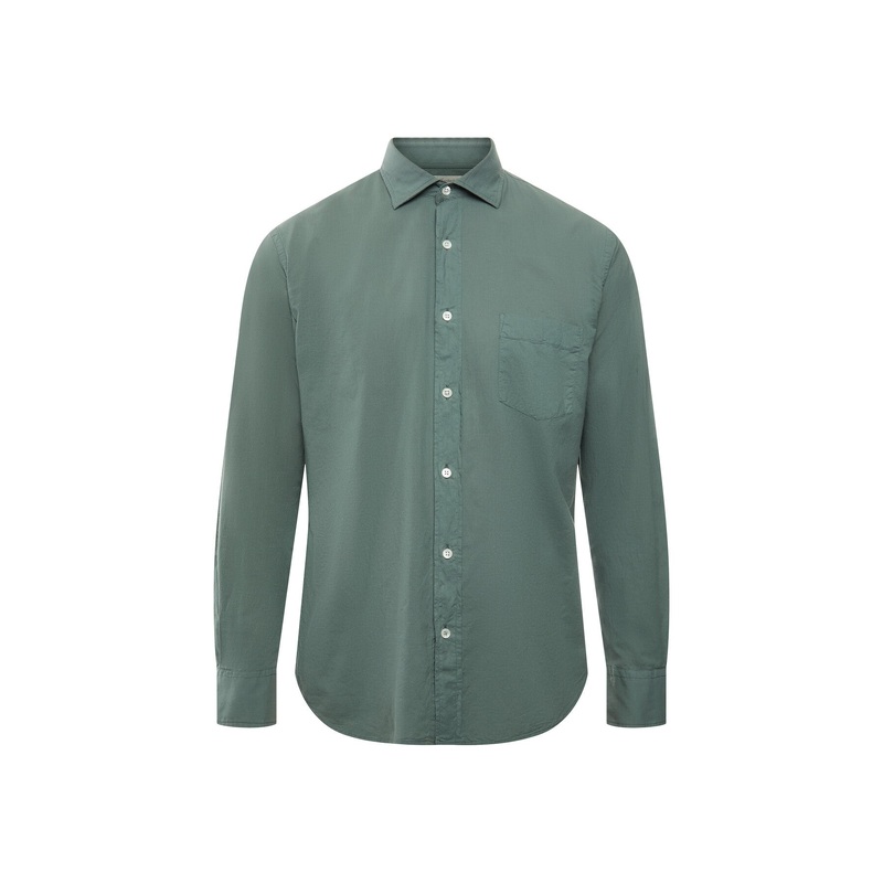 Summer Voile Paul Pat Men Woven Shirt