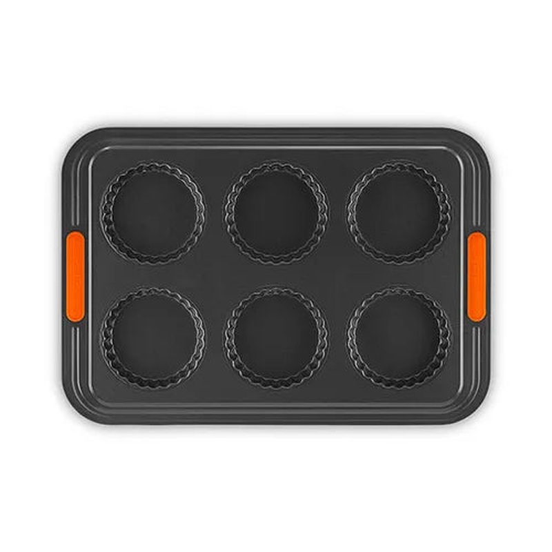 6 Cup Fluted Tart Tin Tray