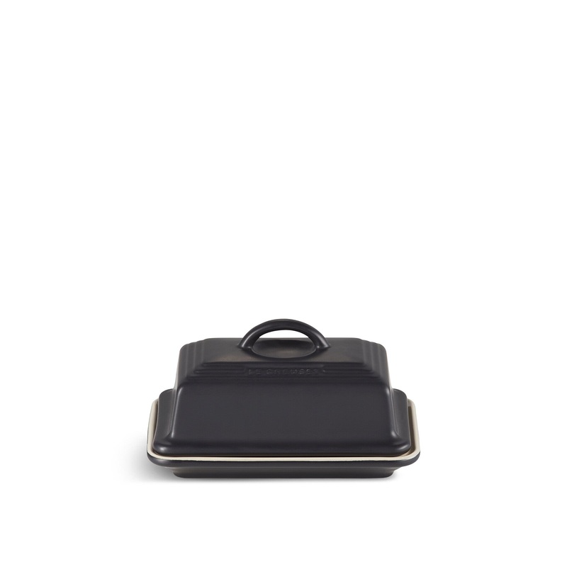 Butter Dish Satin Black