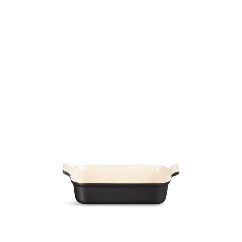 Deep Rectangular Dish 26cm Black