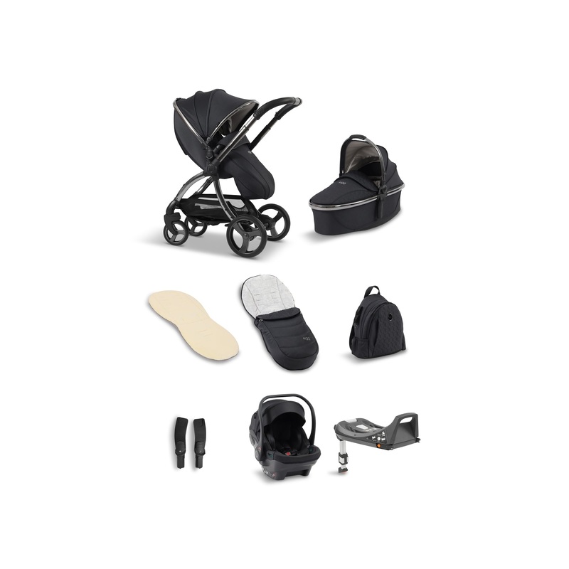egg3 Stroller Luxury Bundle Carbonite