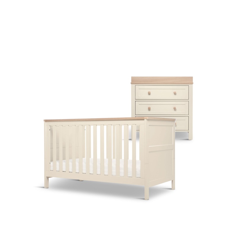 Wedmore 2 Piece Cot Bed Set with Dresser Changer