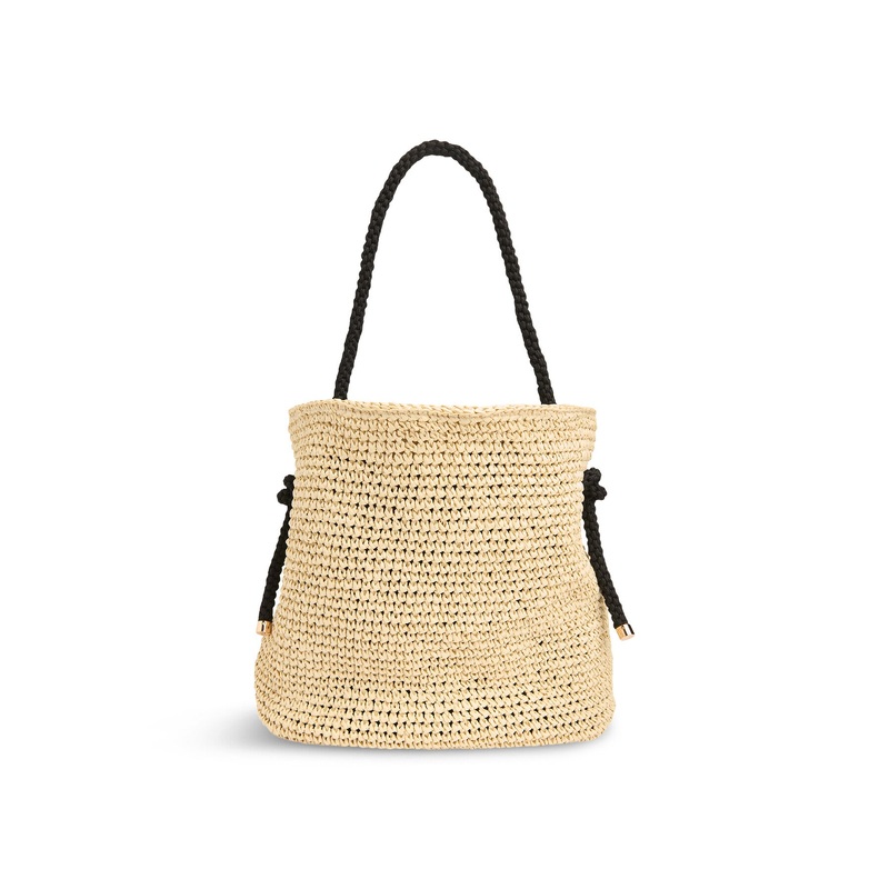 Attie Rope Handle Straw Tote
