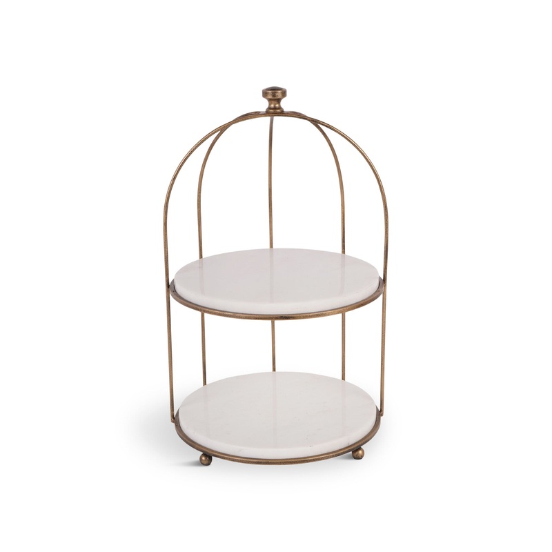 Belvedere Aged Two Tiered Stand