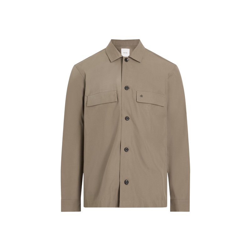 Boxy Twill Overshirt