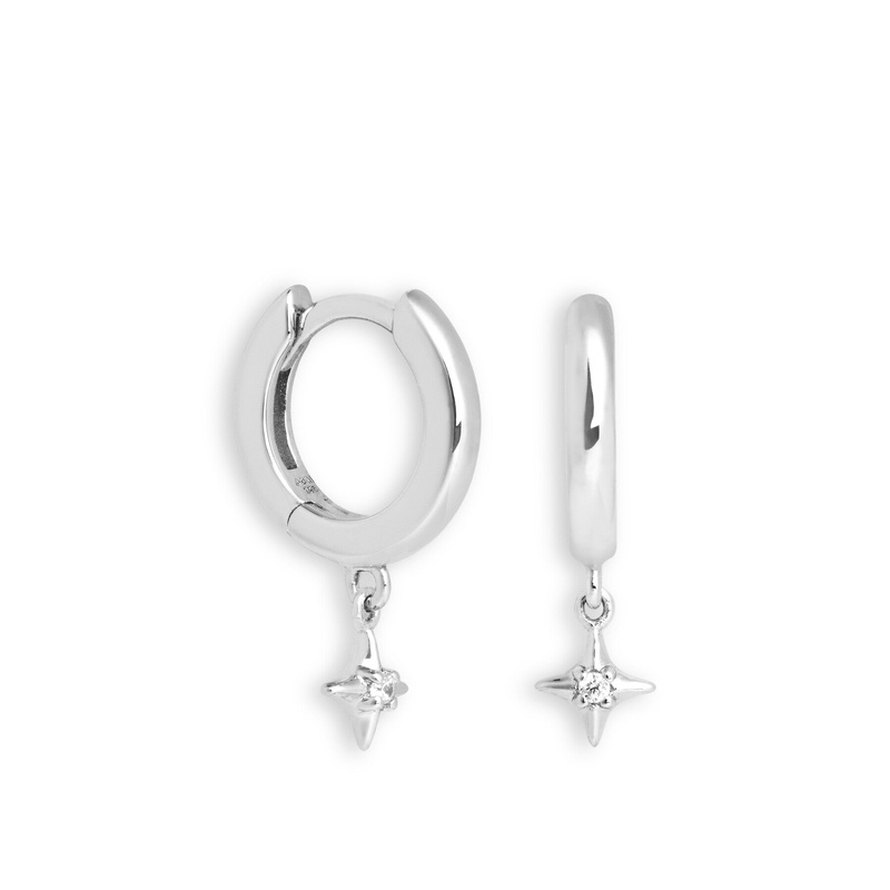 Cosmic Star Charm Huggies