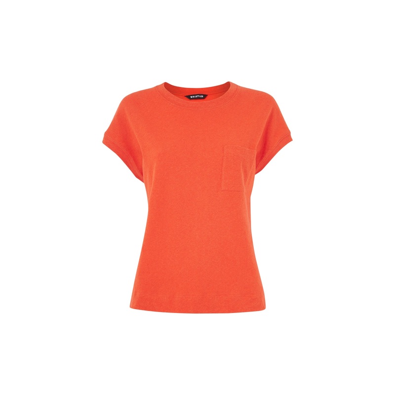 Ember Linen Mix Pocket Tee