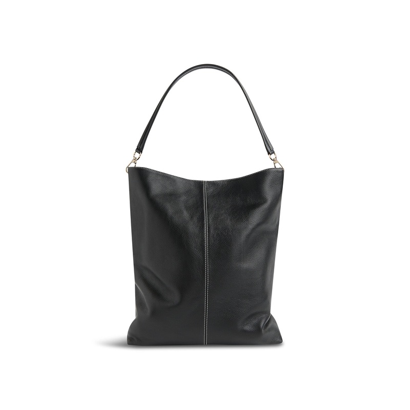 Kamil Contrast Stitch Tote Bag