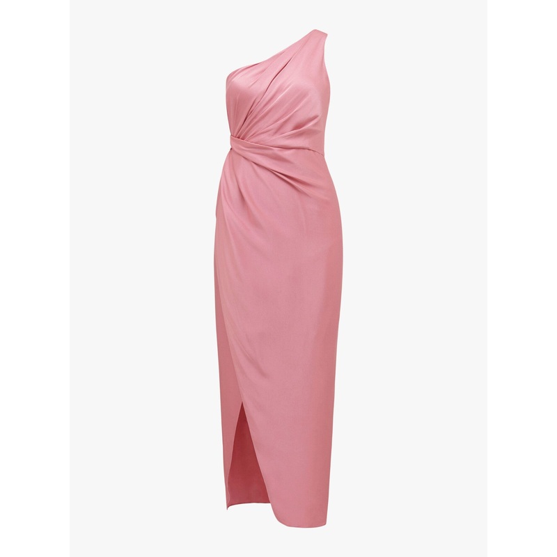 Melissa One Shoulder Satin Dress