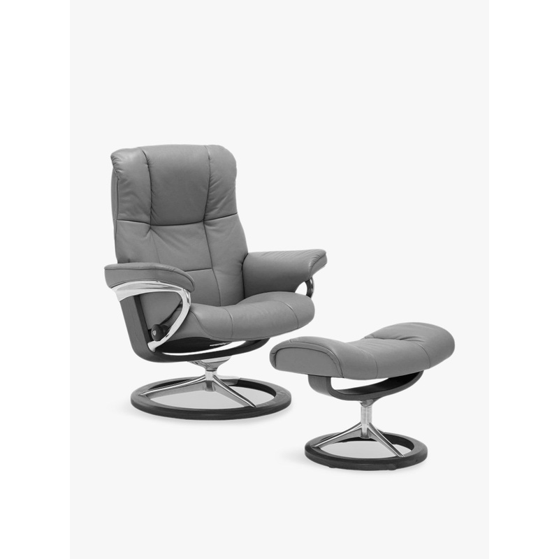 Stressless Mayfair Medium Signature Chair and Stool