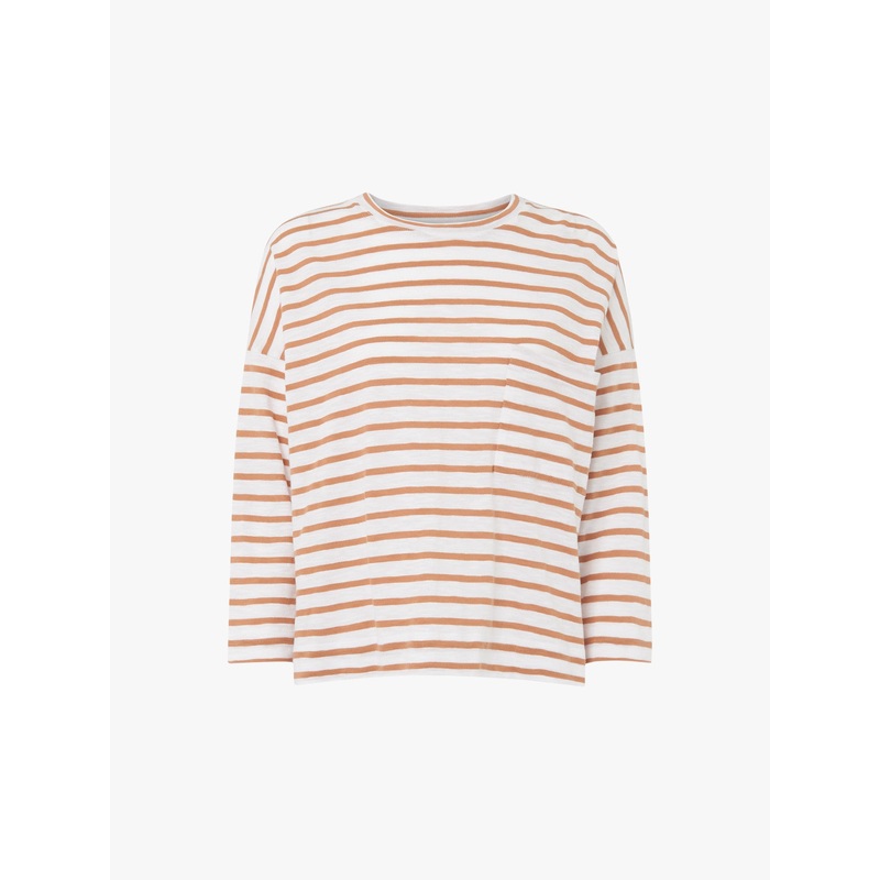 Stripe Cotton Pocket Top