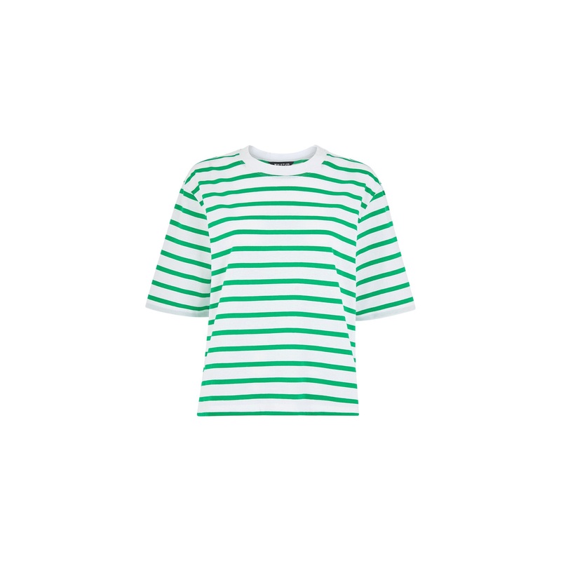 Stripe Short Sleeve Top