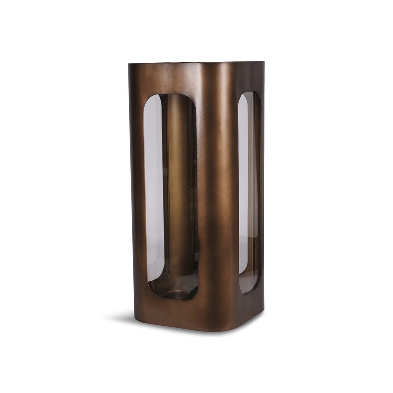 Thorpe Metal and Glass Hurricane Medium 53cm