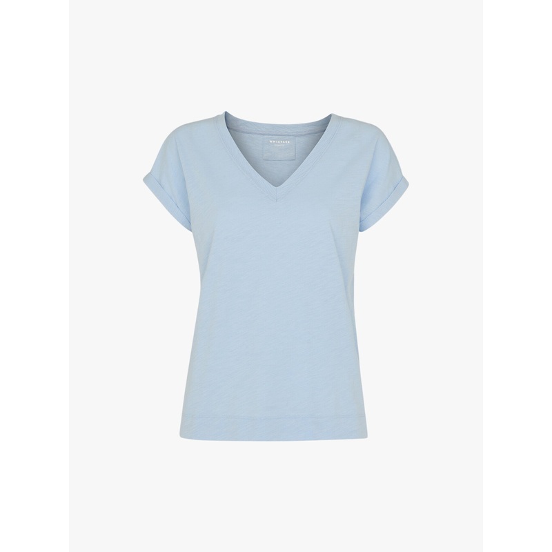 Willa V Neck Cap Sleeve Tee