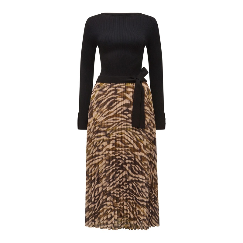 Bree Printed Hem Knit Dress