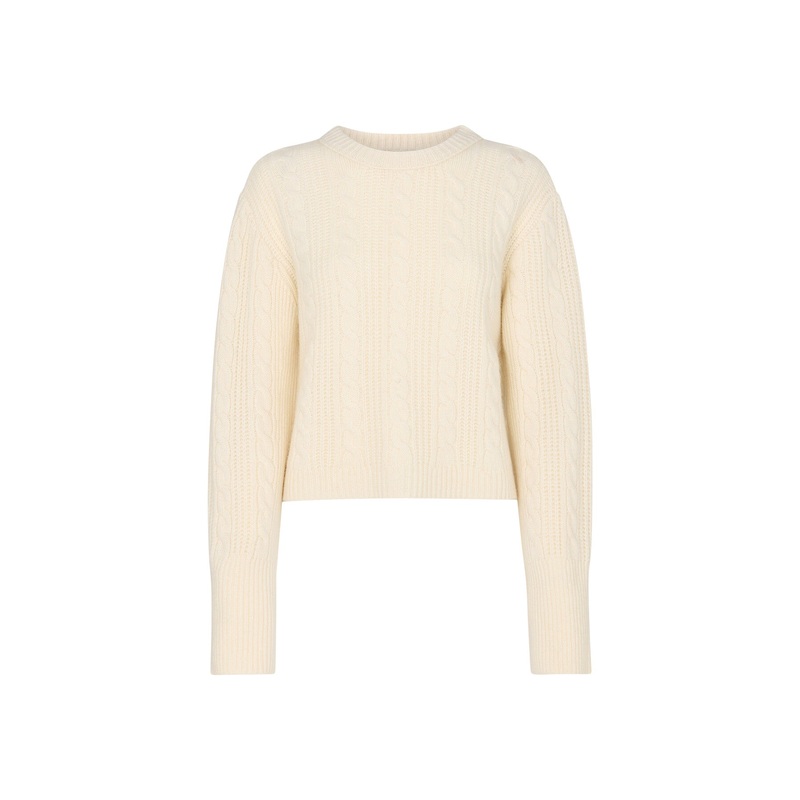 Cable Detail Crew Neck Knit