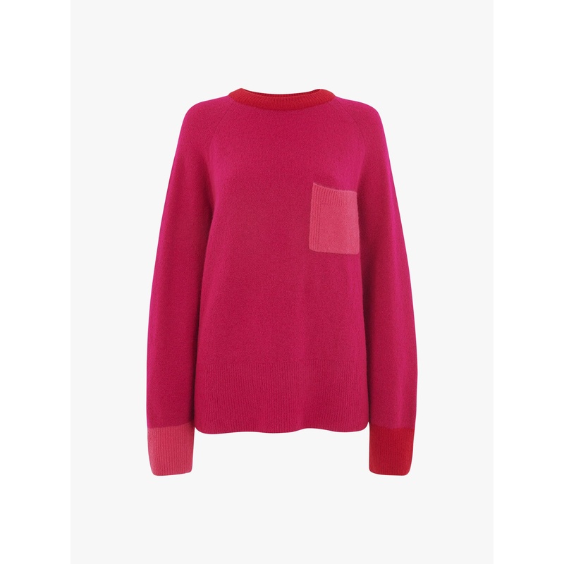 Colour Block Pocket Sweater