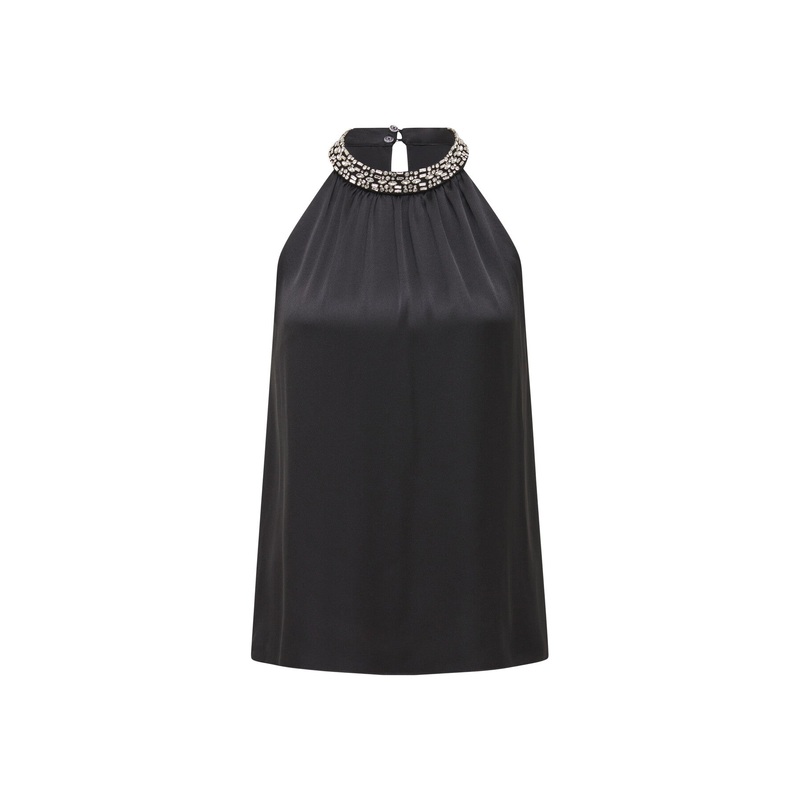 Emily Embellished Halter Neck Top