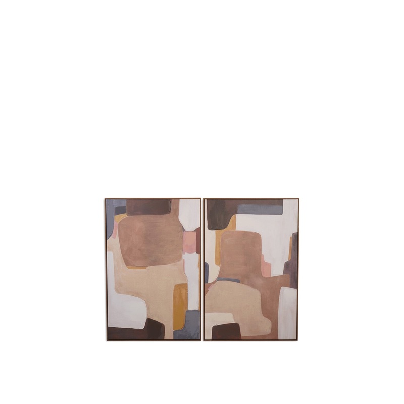 Modern Abstract  Wall Art Set of Two