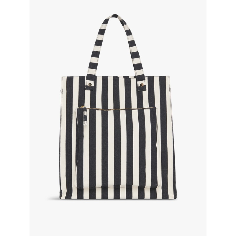 Sena Striped Canvas Tote