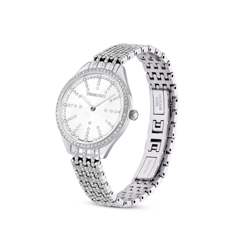 Attract Pave Crystal Bracelet Watch