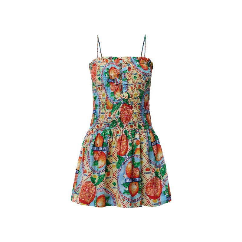 Fleur Shirred Mini Dress