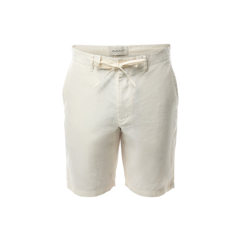 Relaxed Fit Linen Drawstring Shorts