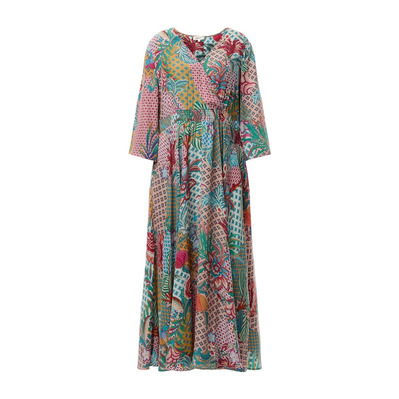 Botanical Patchwork Dress