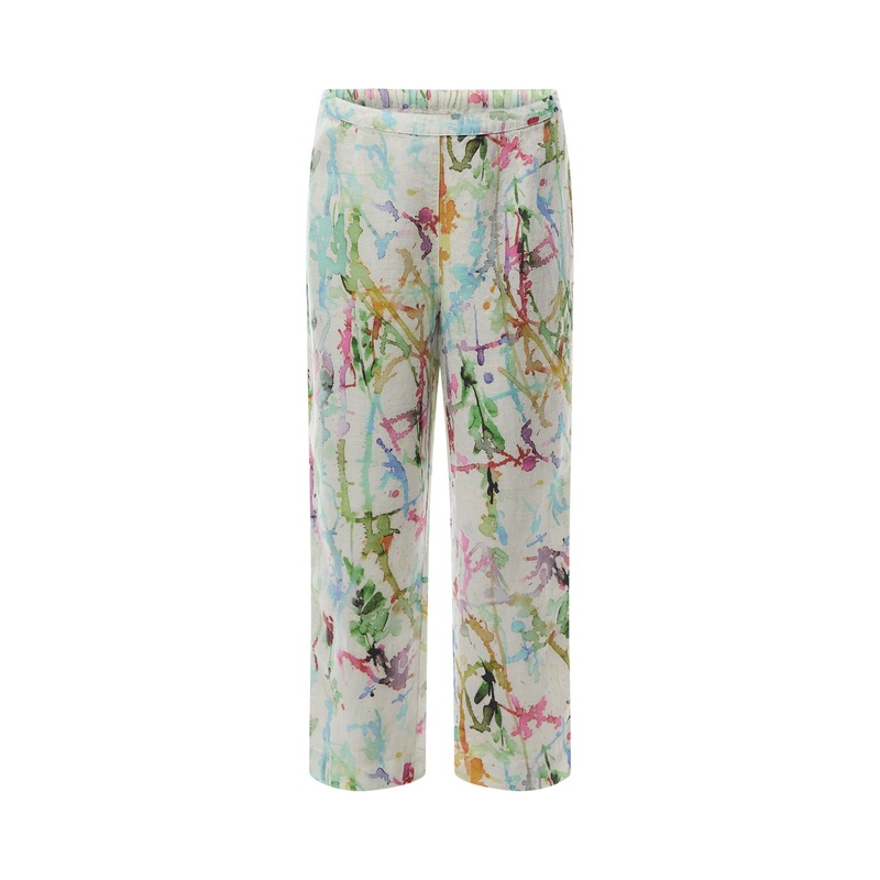Linen Printed Trouser
