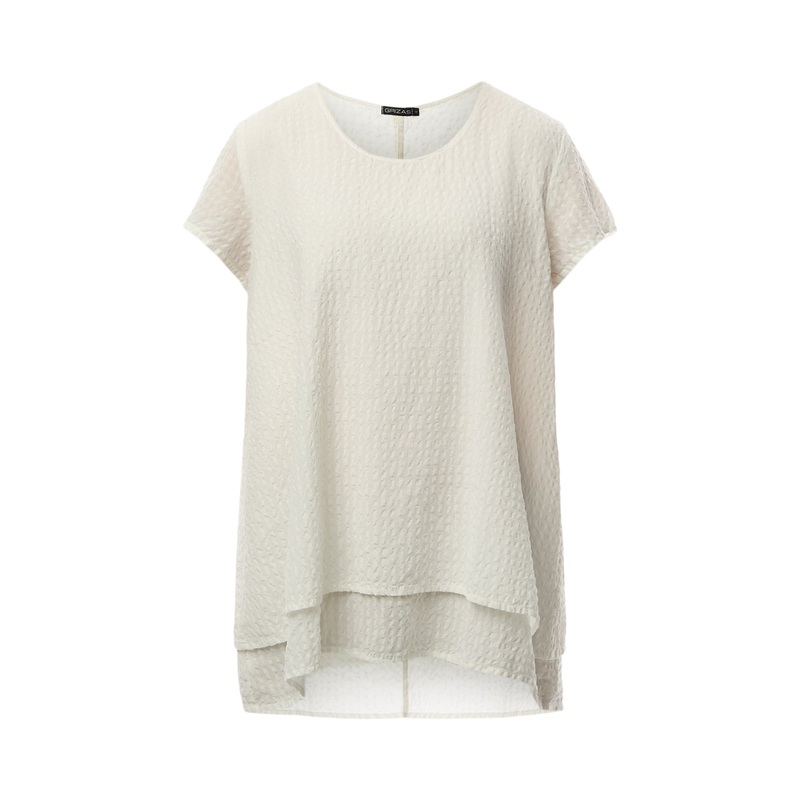 Seersucker Short Sleeve Top