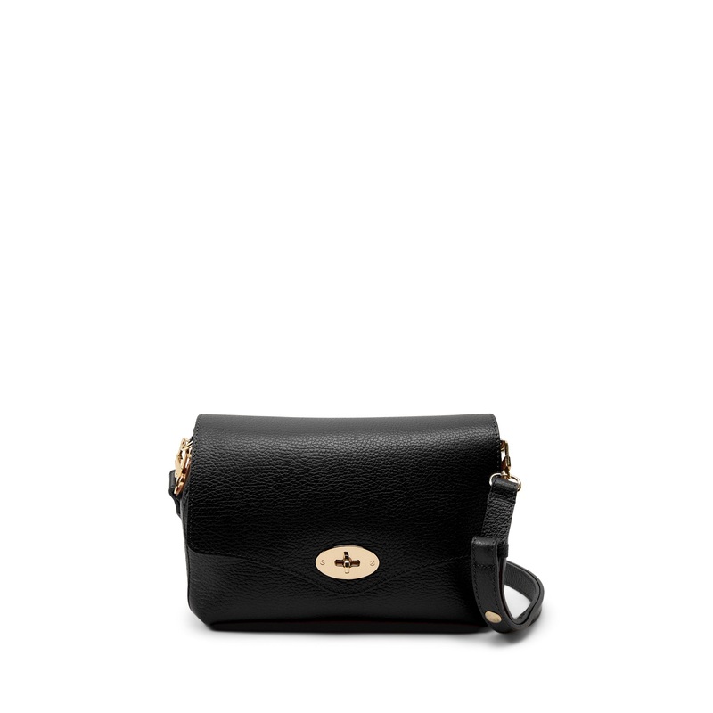 The Maddie Midi Black Leather Bag