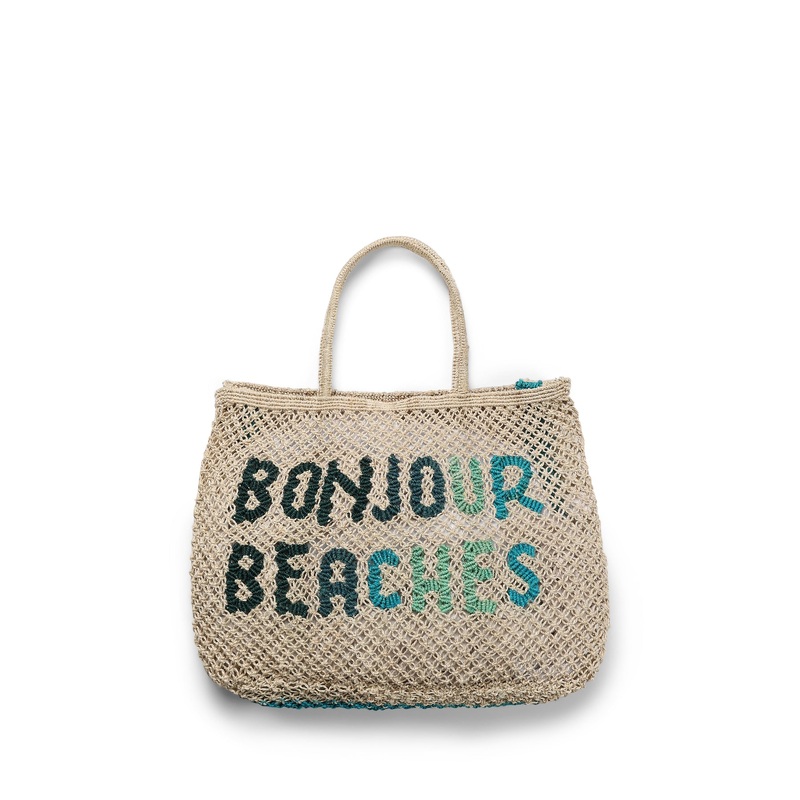 Bonjour Beaches Large Beach Bag