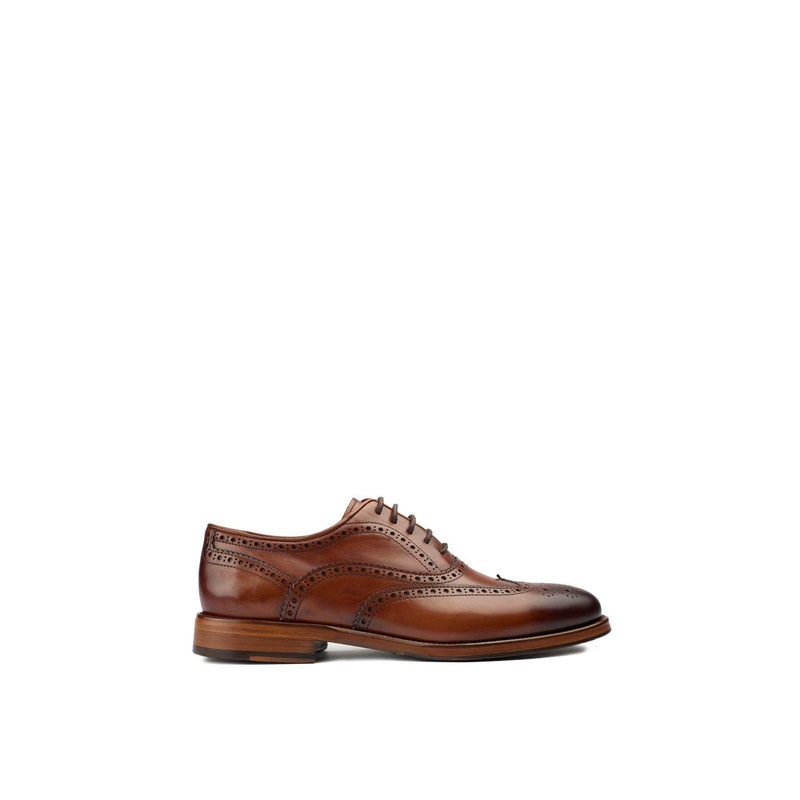 Elcho Brogue Shoes Tan