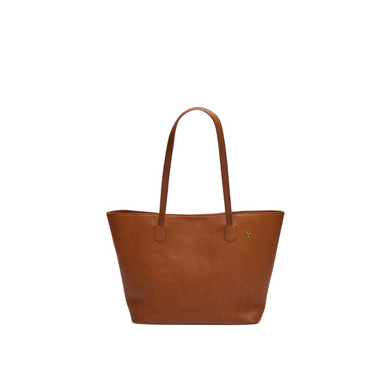 Hazel Vegan Tote Bag Tan