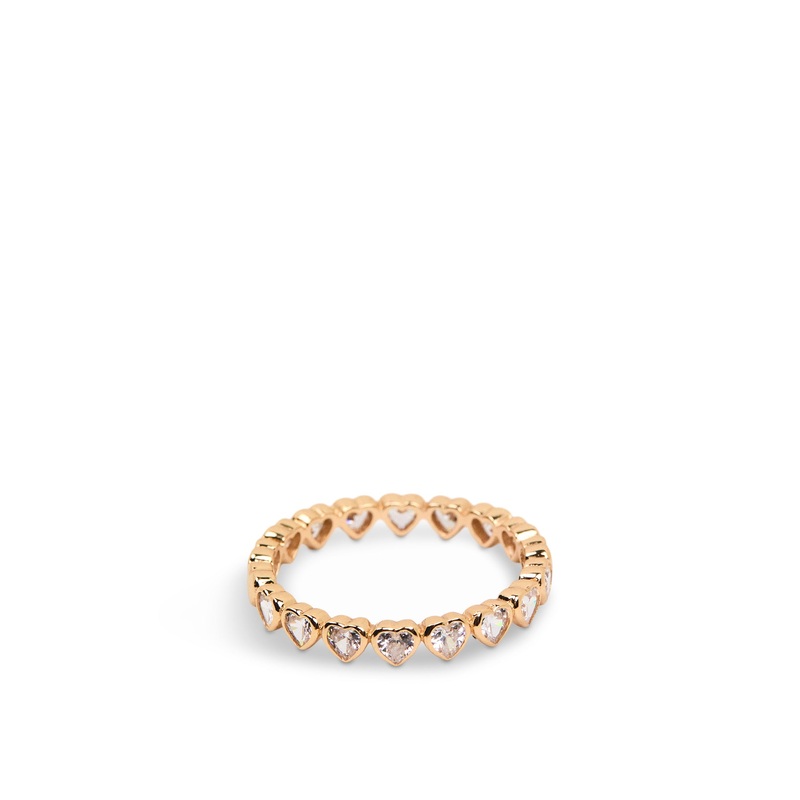 Bezel Heart Eternity Ring