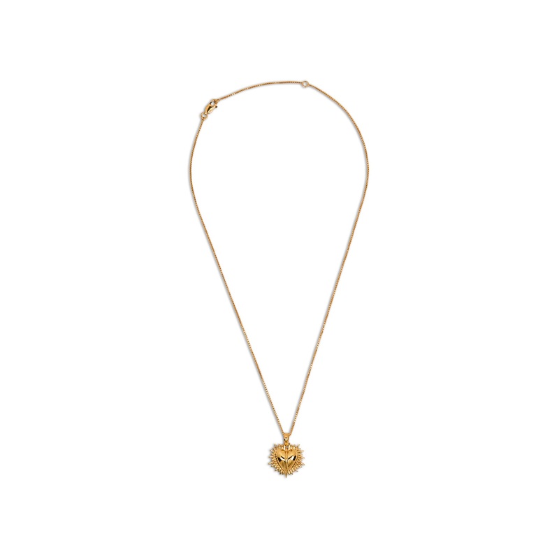 Electric Deco Heart Necklace