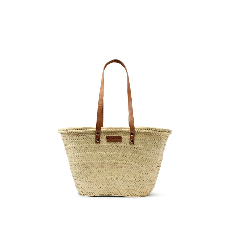 Long Handle Raffia Basket