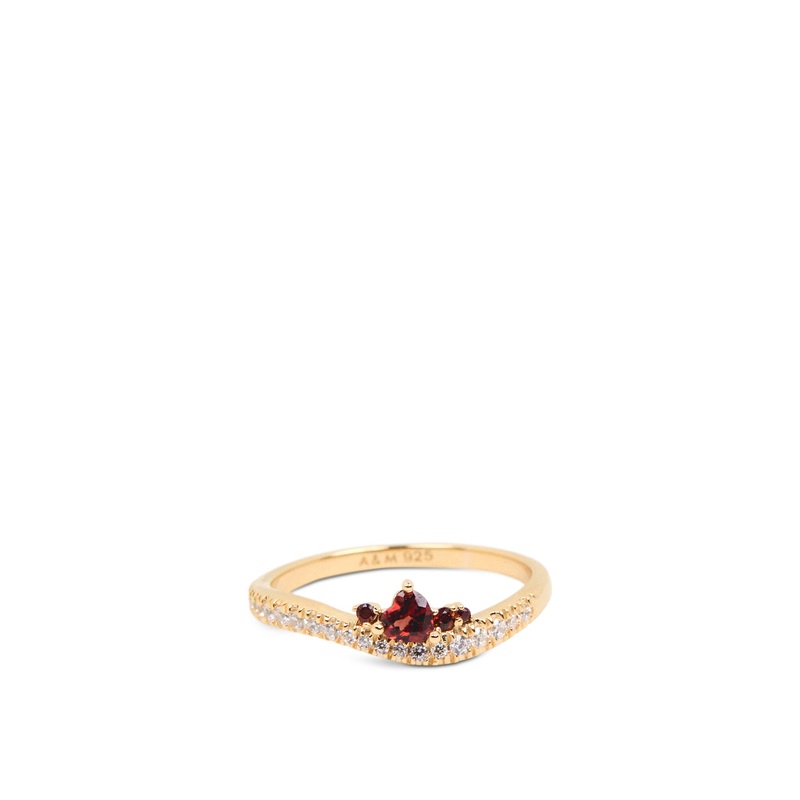 Snake and Garnet Ring