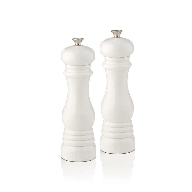 Le Creuset Salt and Pepper Mill Duo White