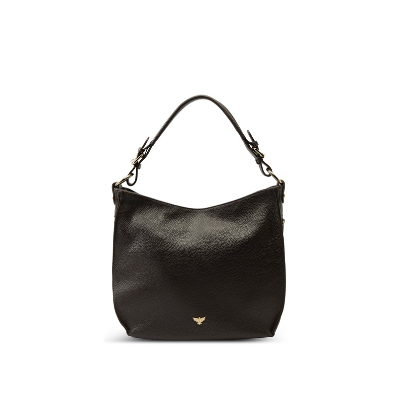 The Harriet Black Leather Bag