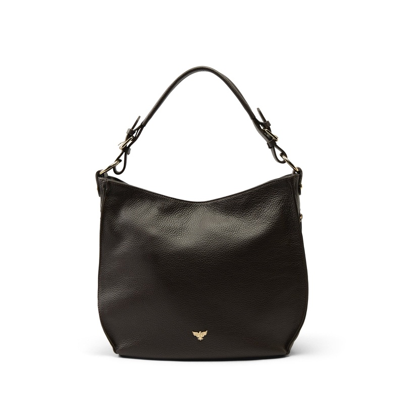 The harriet Chocolate Leather Bag