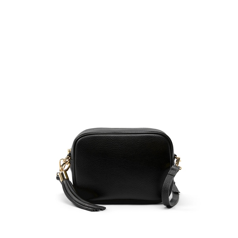 The Tassel Black Leather Crossbody Bag