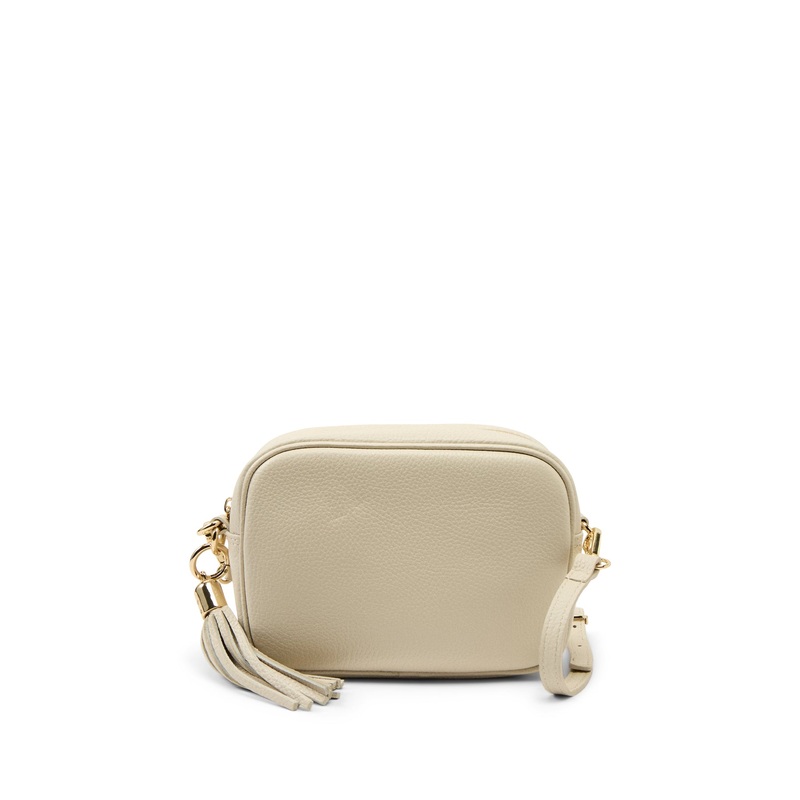 The Tassel Stone Leather Crossbody Bag