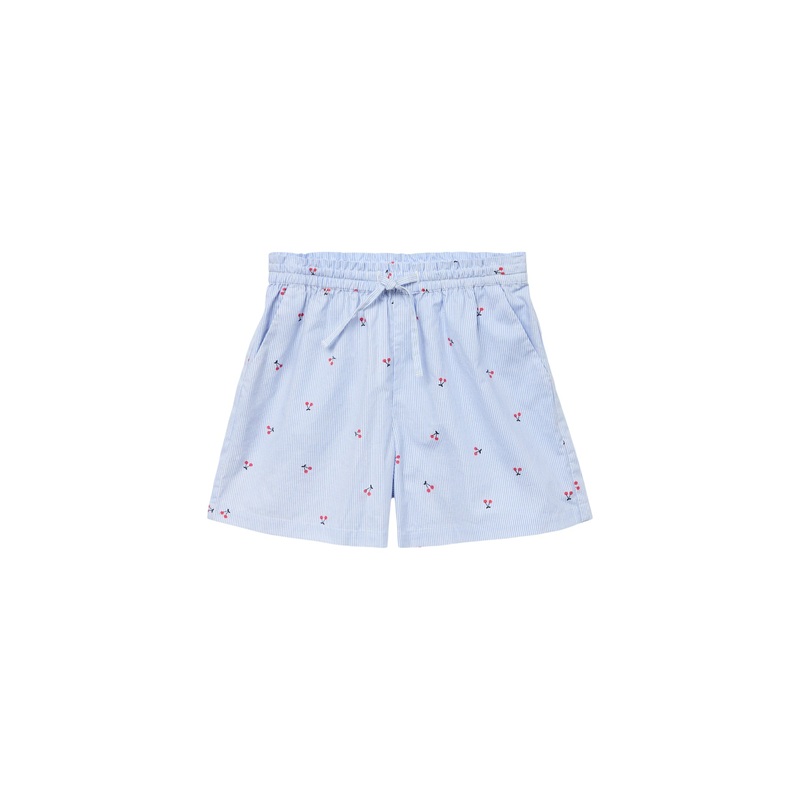 Cherry Embroidered Shorts