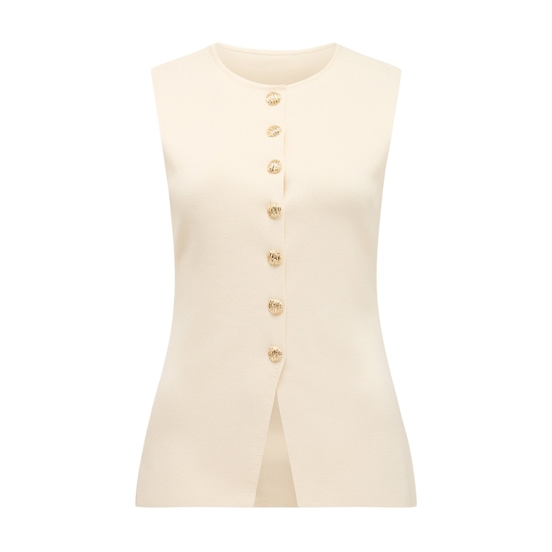Lauren Button Through Waistcoat